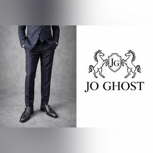 Jo Ghost Mens Black Crocodile embossed Leather Oxford size 10/43 Office Formal